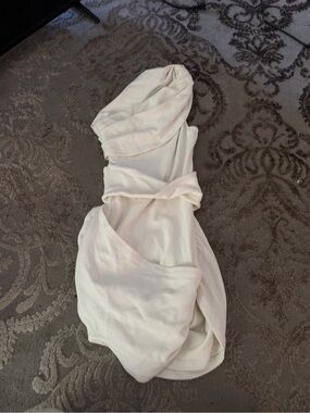 Women's Cream Twist Front Dress